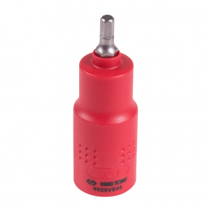 Насадка (бита) торцевая диэлектрическая 1/2", HEX, 5 мм, L = 75 мм KING TONY 4025VE05