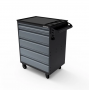 Тумба для инструментов, 5 выдвижных ящиков PowerMechanics-STW10051001DG