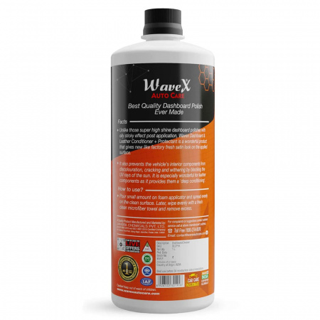 Wavex Dashboard & Leather Conditioner Plus Protectant - Кондиционер для кожи и пластика, 1 л