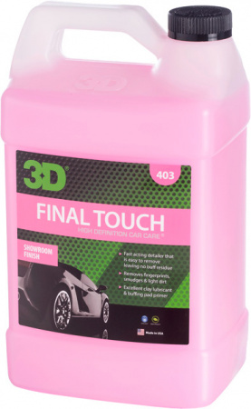 3D Final Touch - Безводный очиститель с восковой защитой, 3.78 л