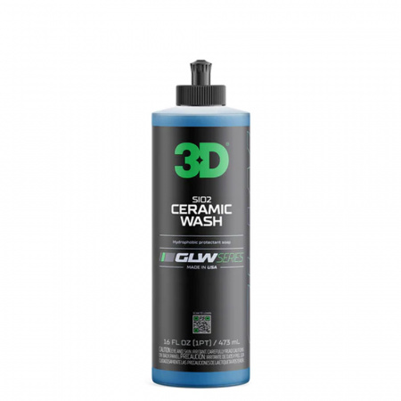 3D SiO2 Ceramic Wash GLW - Шампунь с гидрофобными полимерами SiO2, 473 мл