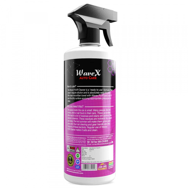 Wavex PLVR Plastic, Leather, Vinyl, Rubber Cleaner - Очиститель для пластика, кожи, винила и резины, 1 л