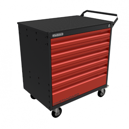Тумба для инструментов, 6 выдвижных ящиков PowerMechanics-STW11161001DR