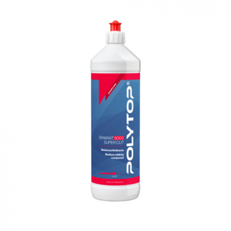 POLYTOP Diamant 5000 Super Cut - Среднеабразивная (одношаговая) полировальная паста (P3000), 1 л.