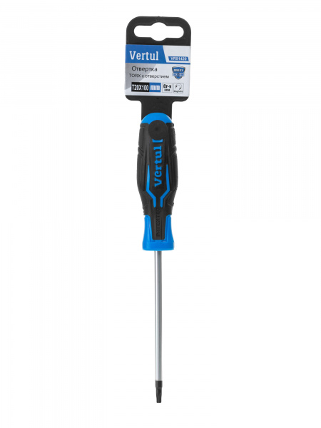 Отвертка TORX с отверстием T20x100 мм Verul VR91420