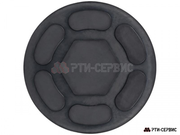 Опора резиновая на домкрат подкатной ø95 h11