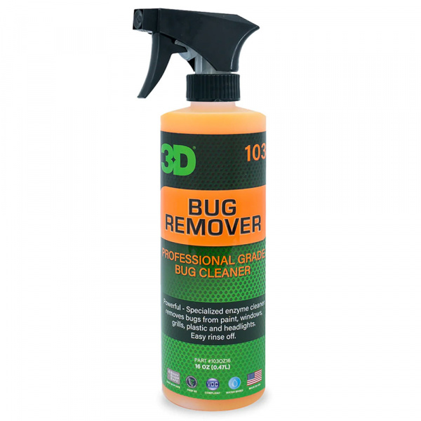 3D Bug Remover - Спрей на основе ферментов для удаления пятен от насекомых, 473 мл
