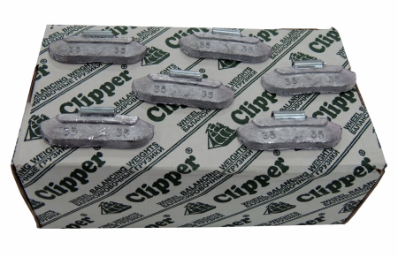 Грузики балансировочные для стальных дисков 35 г, 100 шт. CLIPPER 0235