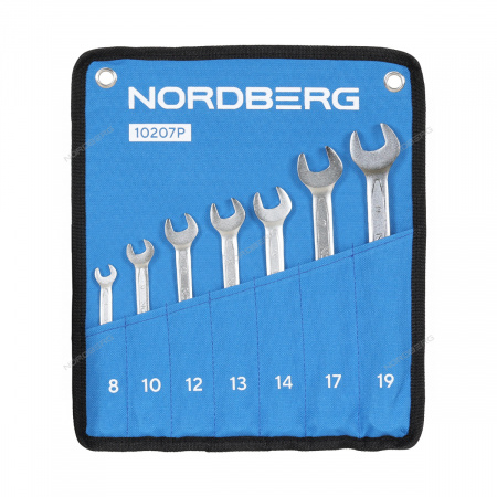 Набор ключей комбинированных, 7 шт. Nordberg 10207P