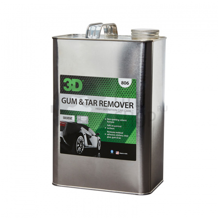 3D Gum & Tar Remover - Очиститель битума, дорожного налета, 3.78 л
