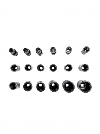 Набор ударных головок удлиненных 1/2″ 18 пр. 10-32 мм VR84218