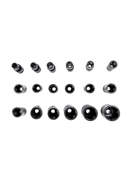 Набор ударных головок удлиненных 1/2″ 18 пр. 10-32 мм VR84218
