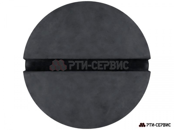 Накладка резиновая с пазом на домкрат подкатной ø81 h36