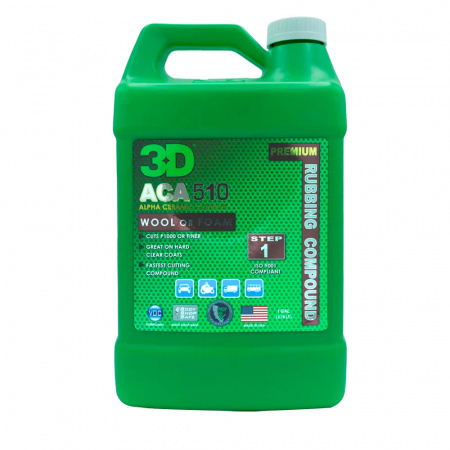 3D ACA 510 Premium Rubbing Compound - Режущая паста премиум-класса, 3.78 л