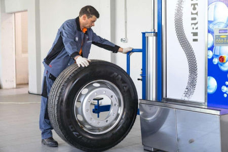 Автоматическая мойка колес ТОРНАДО TRUCK, для очистки от грязи грузовых автомобилей