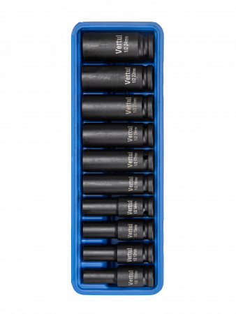 Набор ударных головок удлиненных 1/2″ 10 пр. 10-24 мм VR84210