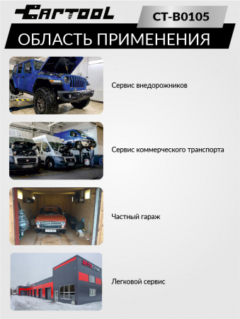 CT-B0105 Тестер давления масла в двигателе в кейсе Car-Tool CT-B0105