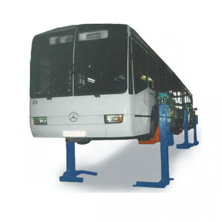 ПП-24 Подкатной электромеханический подъёмник для грузовых трехосных автомобилей и автобусов-сцепок