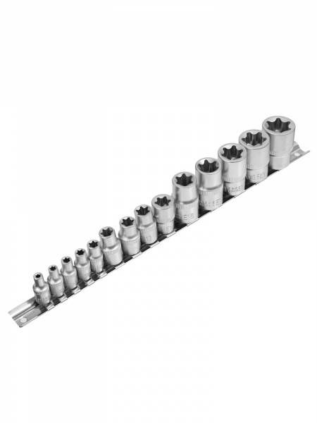 Набор головок TORX 1/4″, 3/8″, 1/2″ 14 предметов E4-E24 Vertul VR50585