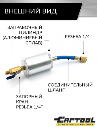 CT-M1010 Заправочный цилиндр (инжектор для заправки масла) Car-Tool CT-M1010