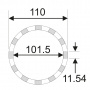 Съемник гайки задней оси 3/4” DR 101.5мм 12PT (MERCEDES) JTC