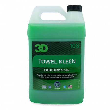 3D Towel Kleen - Средство для стирки микрофибры и полировальных кругов, 1.89 л