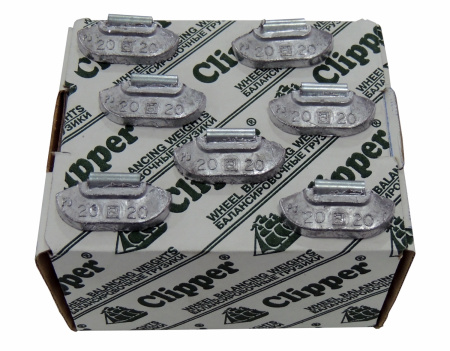 Грузики балансировочные для стальных дисков 20 г, 100 шт. CLIPPER 0220