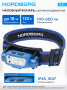 Фонарь светодиодный налобный, аккумуляторный, 3,7 В c датчиком движения Nordberg 1953