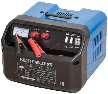 Пуско-зарядное устройство NORDBERG WSB160 12/24 В, 160 A