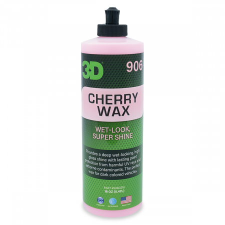 3D Cherry Wax - Воск для ручного и автоматического нанесения, 473 мл