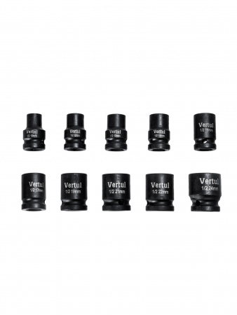 Набор ударных головок 1/2″ 10 пр. 10-24 мм VR83010