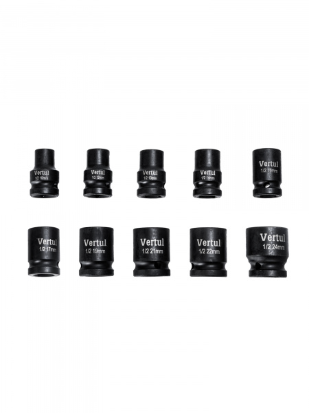 Набор ударных головок 1/2″ 10 пр. 10-24 мм VR83010