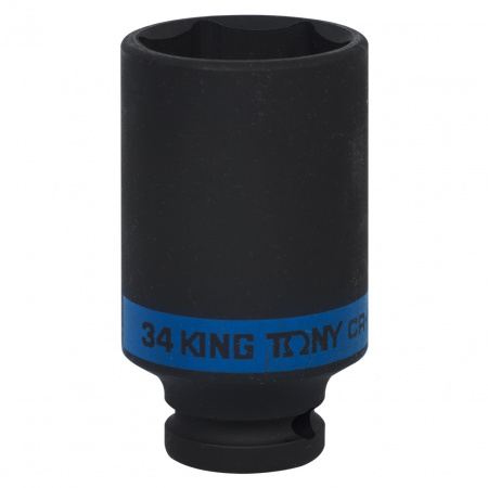 Головка торцевая ударная глубокая шестигранная 1/2", 34 мм KING TONY 443534M