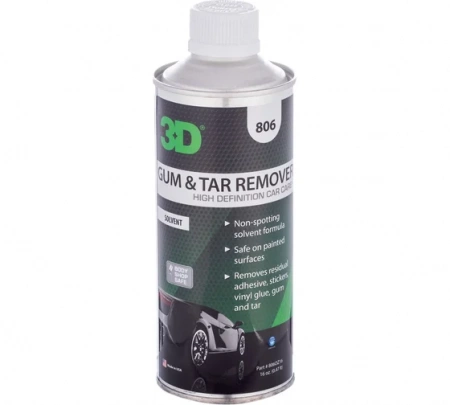 3D Gum & Tar Remover - Очиститель битума, дорожного налета, 473 мл