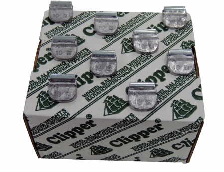 Грузики балансировочные для стальных дисков 10 г, 100 шт. CLIPPER 0210