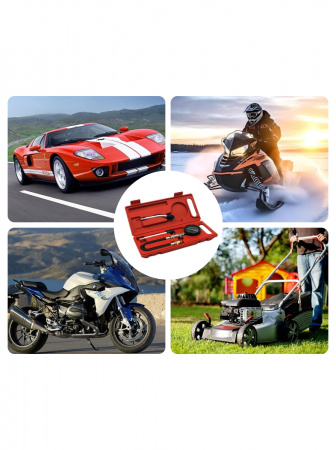 CT-N0109 Компрессометр бензиновый с двумя жесткими удлинителями Car-Tool CT-N0109