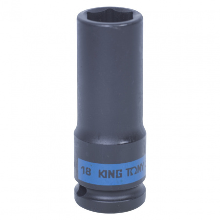 Головка торцевая ударная глубокая шестигранная 1/2", 18 мм KING TONY 443518M