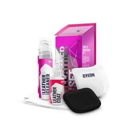 GYEON Q²M LeatherSet Natural (200ml) - Деликатный очиститель для кожанных изделий (набор)