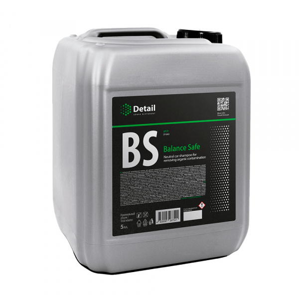 Detail BS (Balance Safe) - нейтральный шампунь для удаления органических загрязнений, 5 л