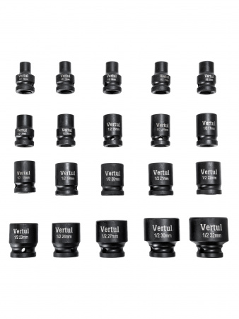 Набор ударных головок 1/2″ 20 пр. 8-32 мм VR83020