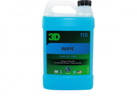 3D WIPE - Обезжириватель ЛКП перед нанесением покрытий, 3.78 л