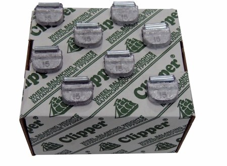 Грузики балансировочные для стальных дисков 15 г, 100 шт. CLIPPER 0215