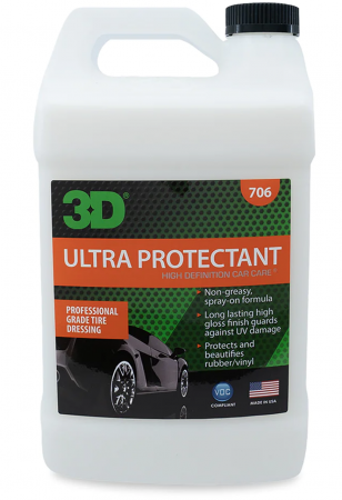 3D Ultra Protectant - Средство для чернения шин, 3.78 л